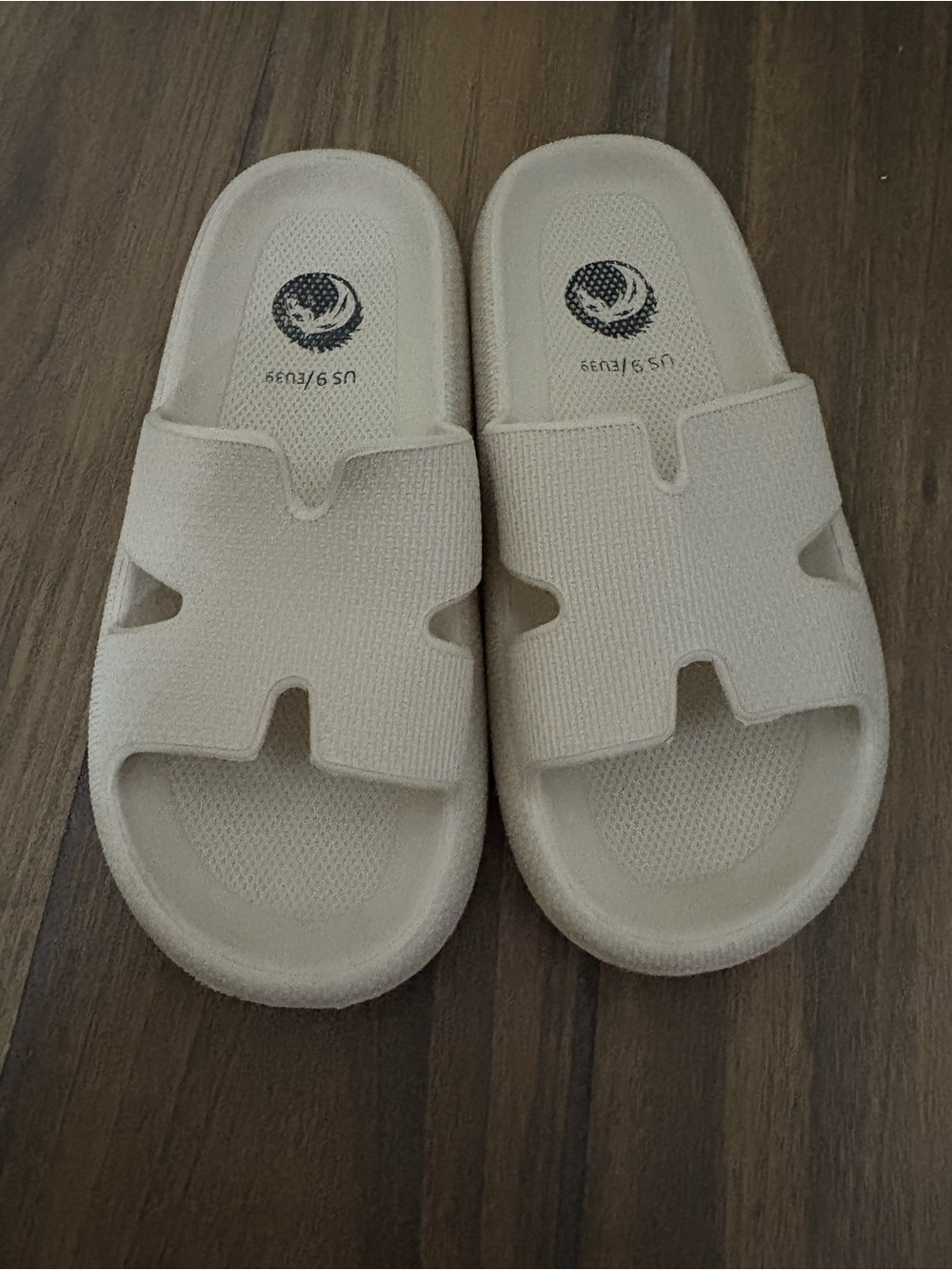 Beige Slide Sandals - Neutral Slip-On Sandals